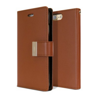 iPhone 7 Plus Compatible Case Cover With Rich Diary for Stylish Protection - Brown